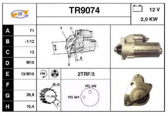TR9074 SNRA Starter