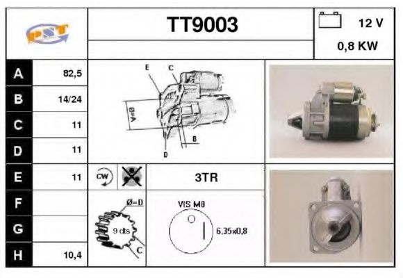 TT9003 SNRA Starter System Starter
