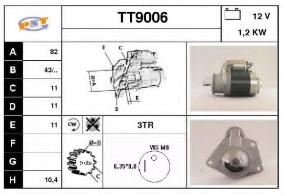 TT9006 SNRA Starter System Starter