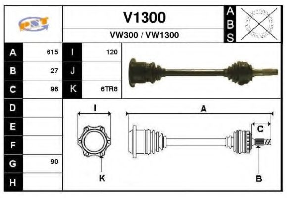 V1300 SNRA Antriebswelle