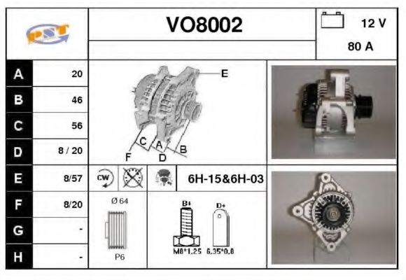 VO8002 SNRA Katalysator
