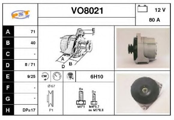 VO8021 SNRA Catalytic Converter