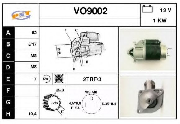VO9002 SNRA Starter System Starter