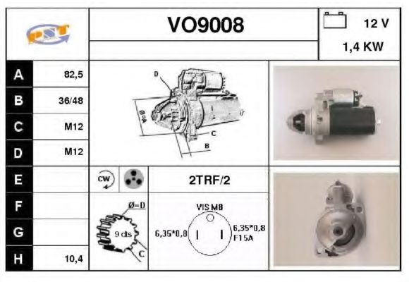 VO9008 SNRA Steering Gear
