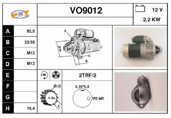 VO9012 SNRA Starter System Starter