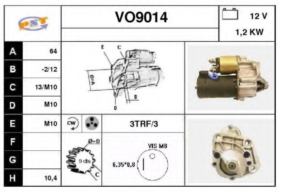 VO9014 SNRA Steering Gear