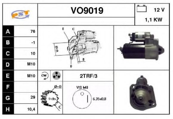 VO9019 SNRA Starter System Starter