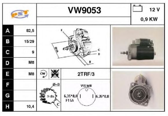 VW9053 SNRA Starter
