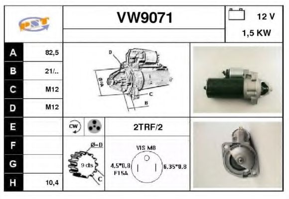 VW9071 SNRA Starter