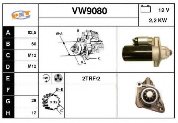 VW9080 SNRA Starter