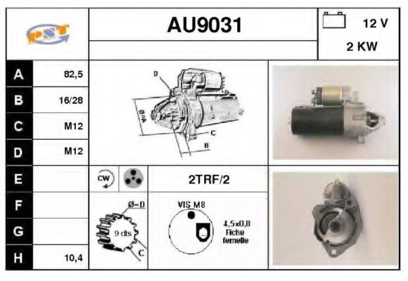 AU9031 SNRA Steering Gear