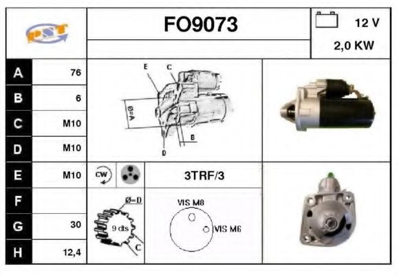 FO9073 SNRA Starter System Starter