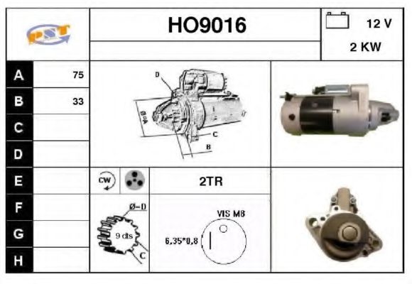 HO9016 SNRA Steering Gear