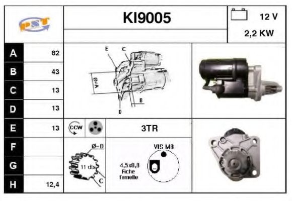 KI9005 SNRA Steering Steering Gear