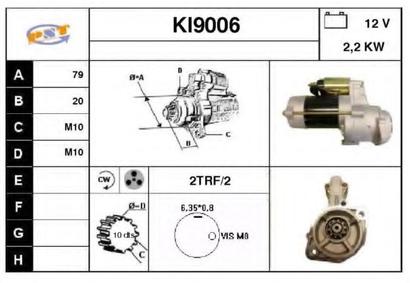 KI9006 SNRA Starter System Starter