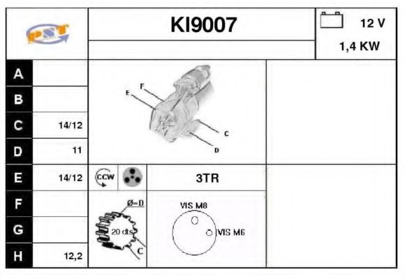 KI9007 SNRA Steering Steering Gear