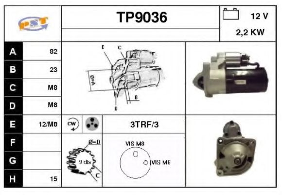 TP9036 SNRA Starter System Starter