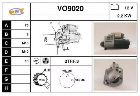 VO9020 SNRA Steering Steering Gear