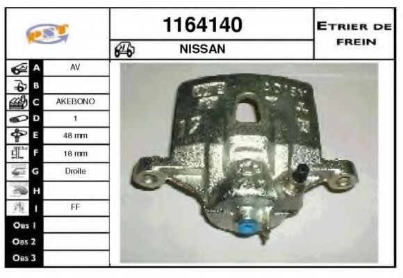 1164140 SNRA Brake System Brake Caliper