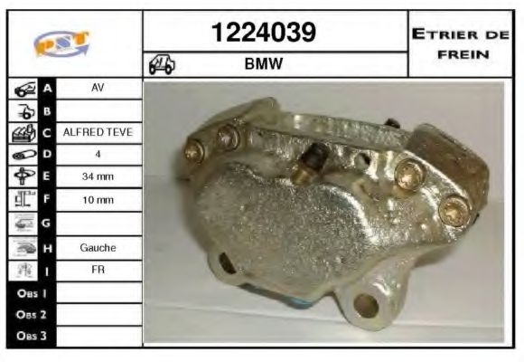 1224039 SNRA Brake System Brake Caliper