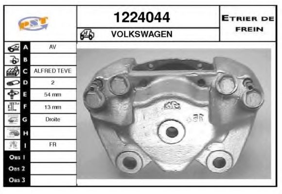 1224044 SNRA Brake System Brake Caliper