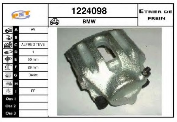 1224098 SNRA Brake System Brake Caliper