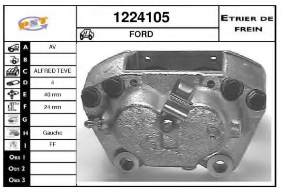 1224105 SNRA Brake System Brake Caliper
