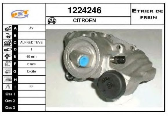 1224246 SNRA Brake System Brake Caliper