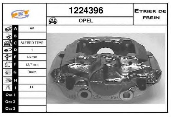 1224396 SNRA Brake System Brake Caliper