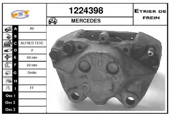 1224398 SNRA Brake System Brake Caliper