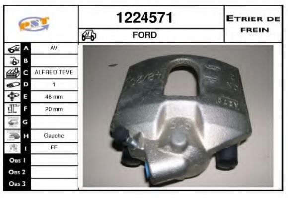 1224571 SNRA Brake System Brake Caliper