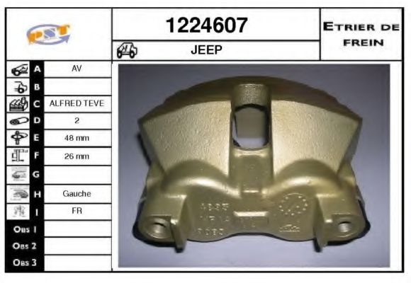1224607 SNRA Brake System Brake Caliper