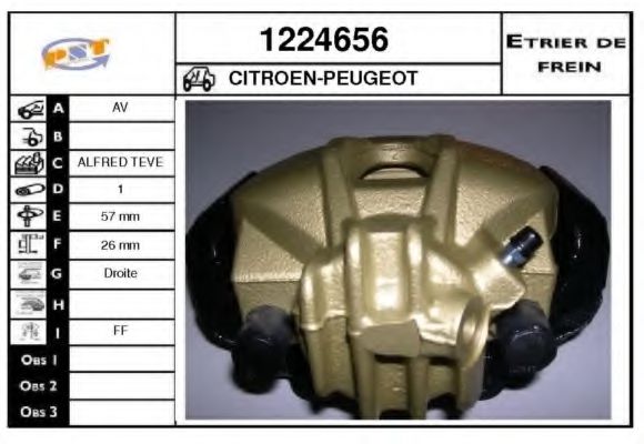 1224656 SNRA Brake System Brake Caliper