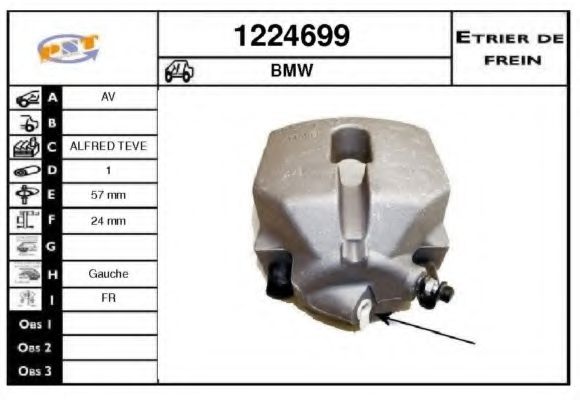 1224699 SNRA Brake System Brake Caliper