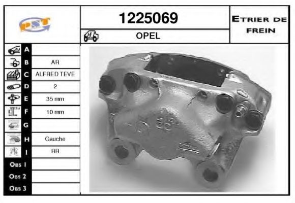 1225069 SNRA Rubber Buffer, engine mounting