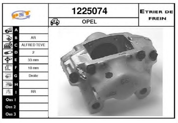 1225074 SNRA Mounting, automatic transmission
