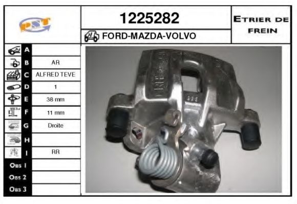 1225282 SNRA Brake System Brake Caliper
