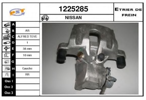1225285 SNRA Brake System Brake Caliper