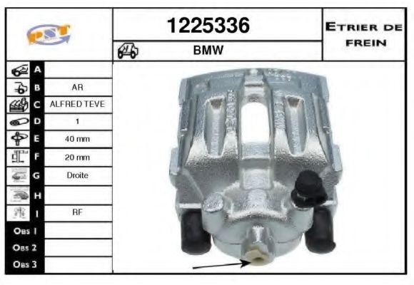 1225336 SNRA Brake System Brake Caliper