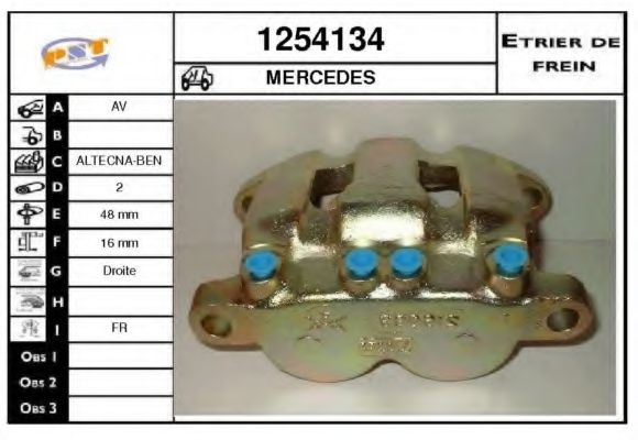 1254134 SNRA Brake System Brake Caliper