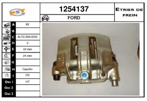 1254137 SNRA Brake System Brake Caliper