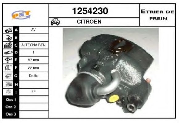 1254230 SNRA Brake System Brake Caliper