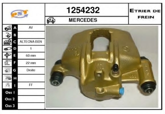 1254232 SNRA Brake System Brake Caliper