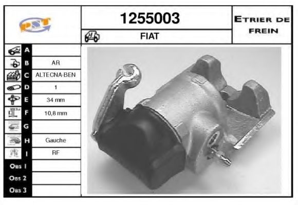 1255003 SNRA Brake System Brake Caliper