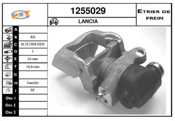 1255029 SNRA Brake System Brake Caliper