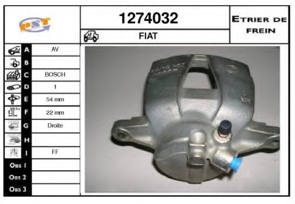 1274032 SNRA Brake System Brake Caliper