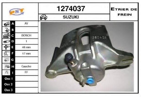 1274037 SNRA Brake System Brake Caliper