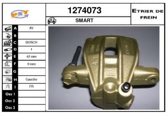 1274073 SNRA Brake System Brake Caliper