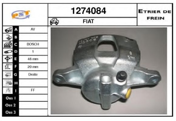1274084 SNRA Brake System Brake Caliper