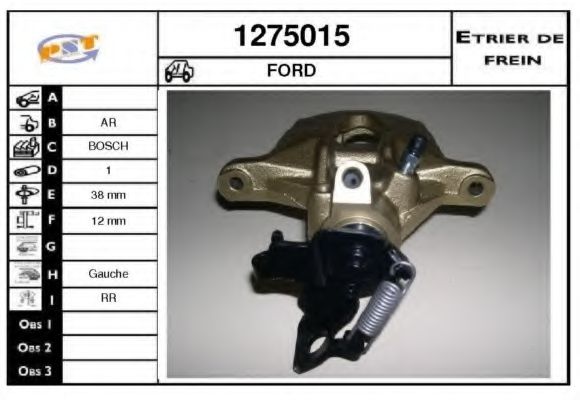 1275015 SNRA Brake System Brake Caliper